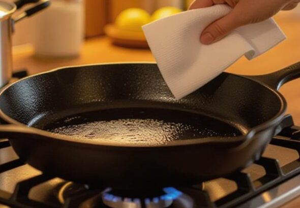 cast iron pan cleaning